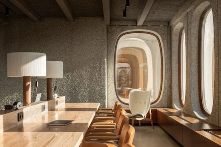 Constantin Brodzki's Modernist Building Transformed into Co-Working Spaces with James Bond Vibe
