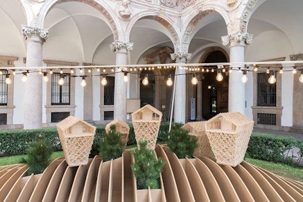 Vertical Chalets Installation in Milan Design Week 2021 | Peter Pichler Architecture