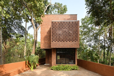 Srijit Srinivas's Clever Solution in Using Limited Land To Become a Functional Brick House