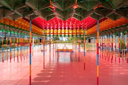 Filtered Rays: A Colorful-Transparent Pavilion by Yinka Ilori Open to Public Activities