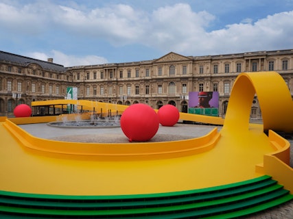 Louis Vuitton Catwalk Titled “Children's Playground” at Paris Fashion Week
