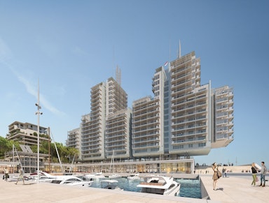 Creating an Infinite Sense of Le Renzo Apartments atop The Mareterra Reclamation Project