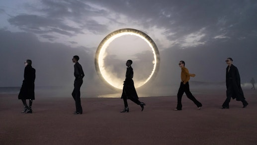 Saint Laurent Presents a Mystical yet Elegant Scenario through a Giant Ring Glowing in the Moroccan Desert