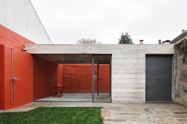 Concrete Structure by José Pedro Lima Blends with Red Hue