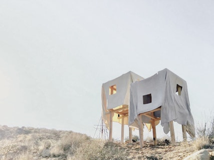 Learn from the Wind Pattern through Ghost House Installation