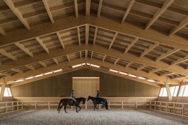 Dialogue of Architecture & Horses in the Equestrian Center by Carlos Castanheira