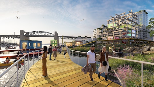 MVRDV Predictions to The Vancouver Waterfront In 2100